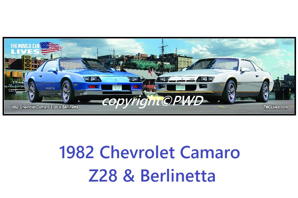 1982 Chevrolet Camaro Berlinetta & Z28 Desk Mat (BM068)